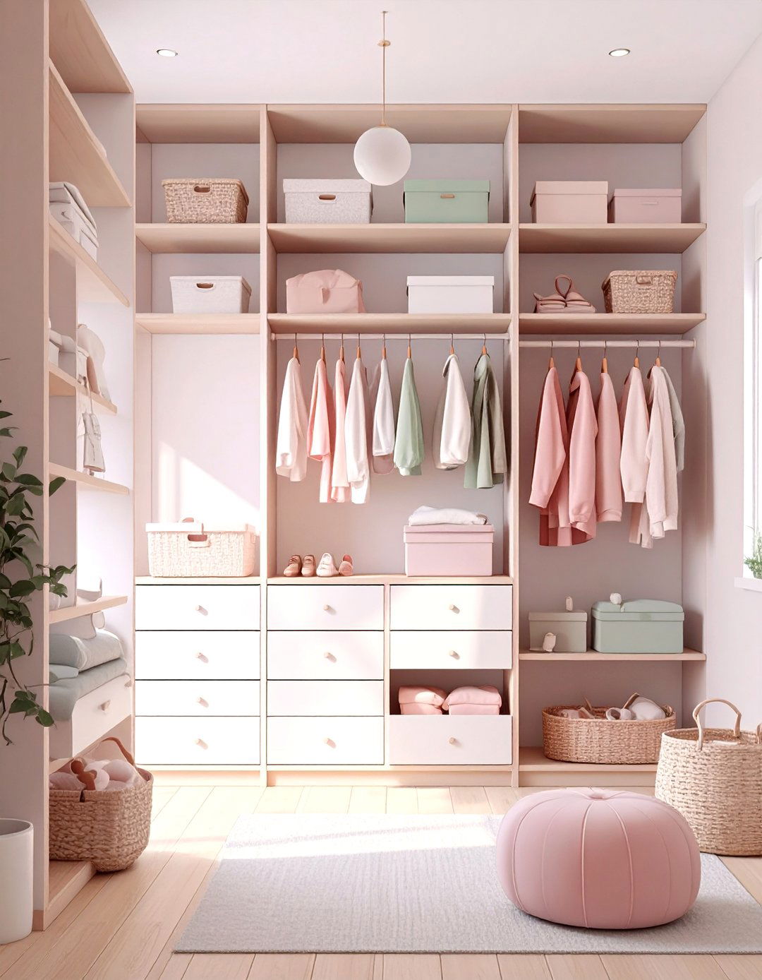 Scandinavian Inspired Nursery Closet - 30 nursery closet ideas