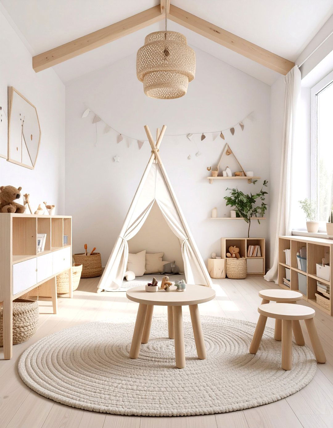 Scandinavian Inspired Playroom - 30 interior design rendering ideas