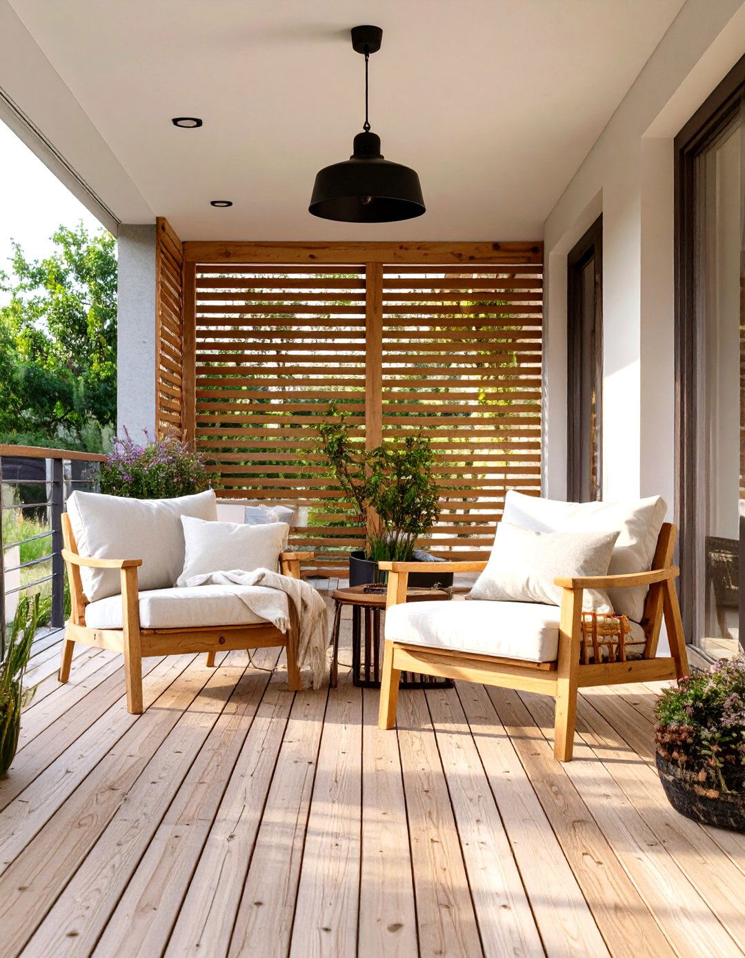 Scandinavian Inspired Porch Retreat - 30 modern front porch ideas