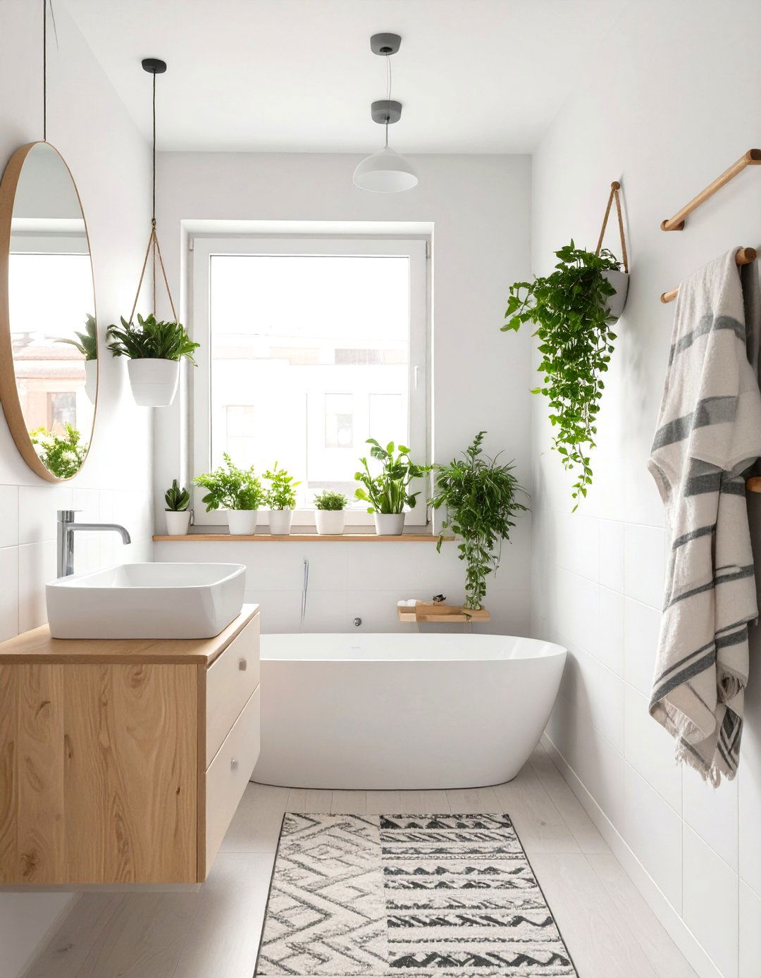 Scandinavian Inspired Small Bathroom Oasis - 30 cheap bathroom ideas for small bathrooms