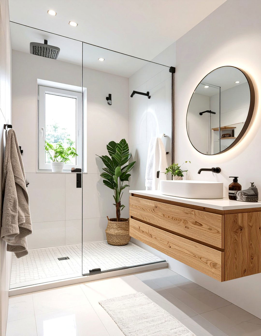 Scandinavian Inspired Small Bathroom - 30 bathroom ideas small