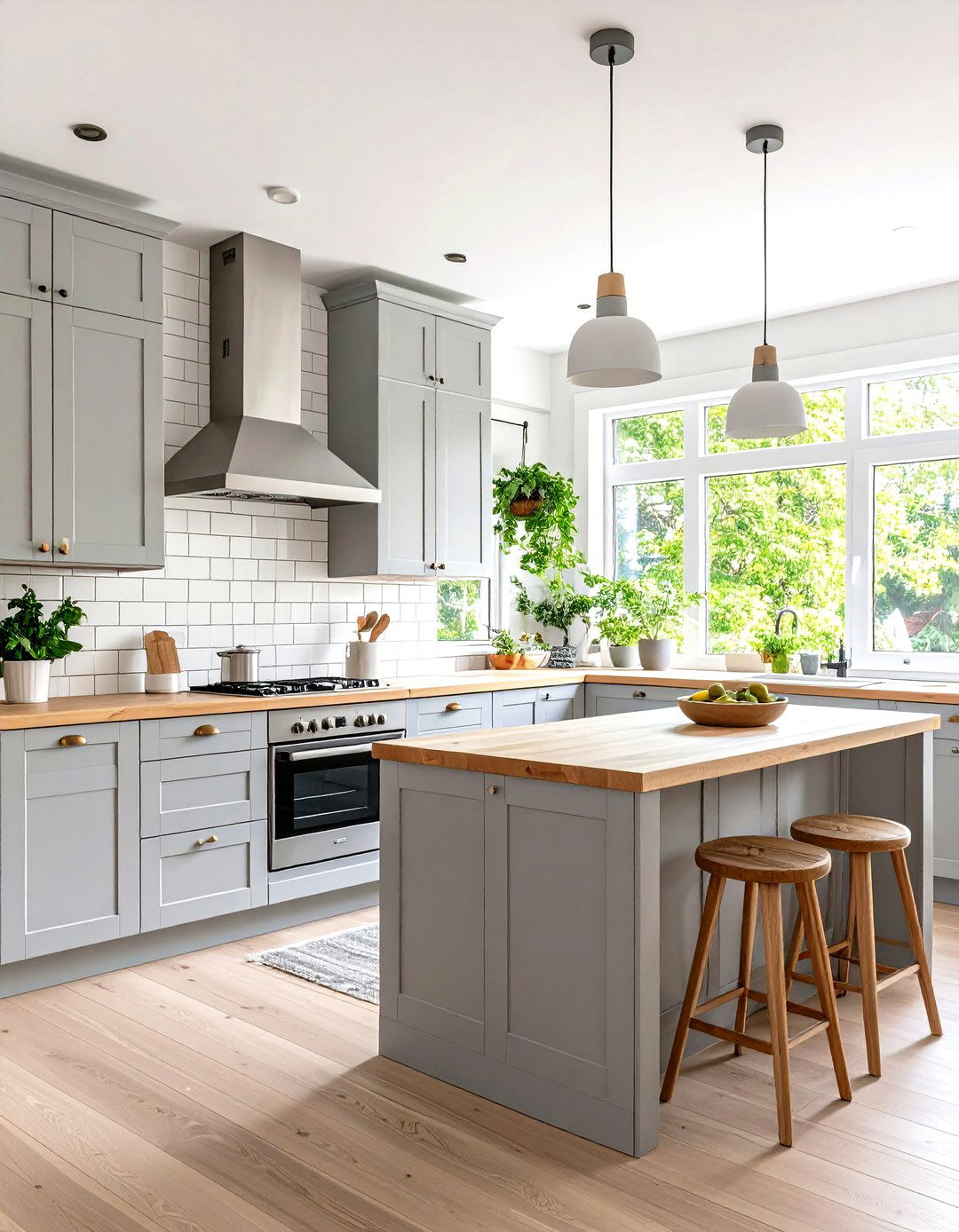 Scandinavian Inspired Soft Grey Kitchen - 30 grey kitchen ideas