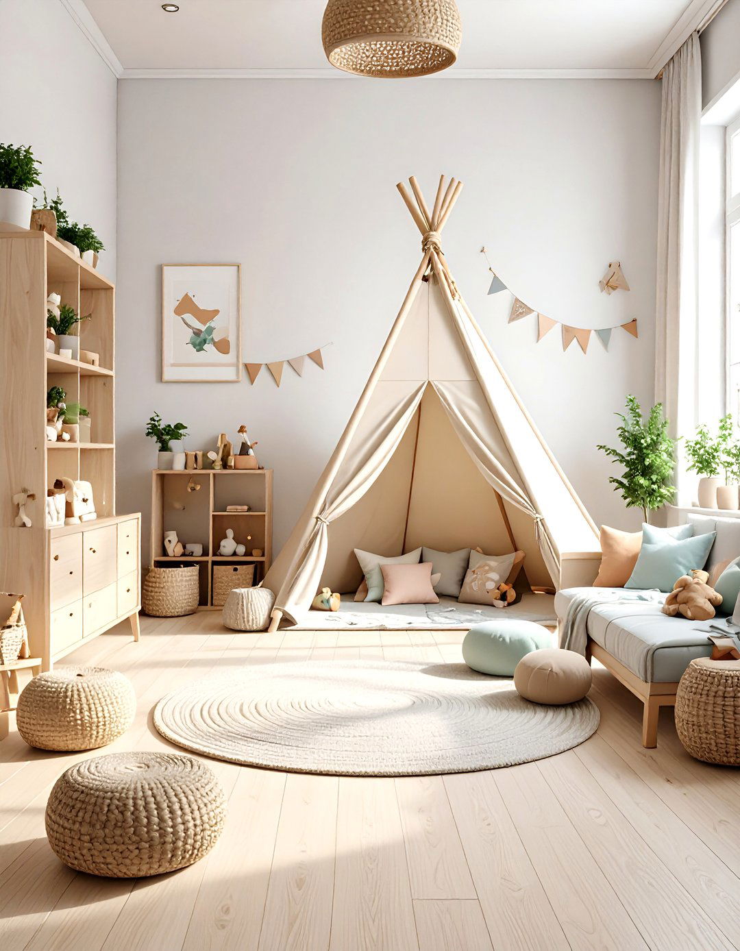Scandinavian Kids Playroom - 30 3d rendering interior design ideas