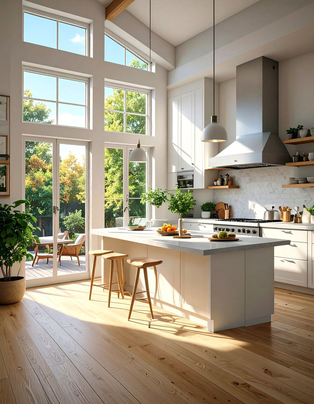 Scandinavian Kitchen Design Emphasizing Natural Light - 30 scandinavian kitchen design ideas