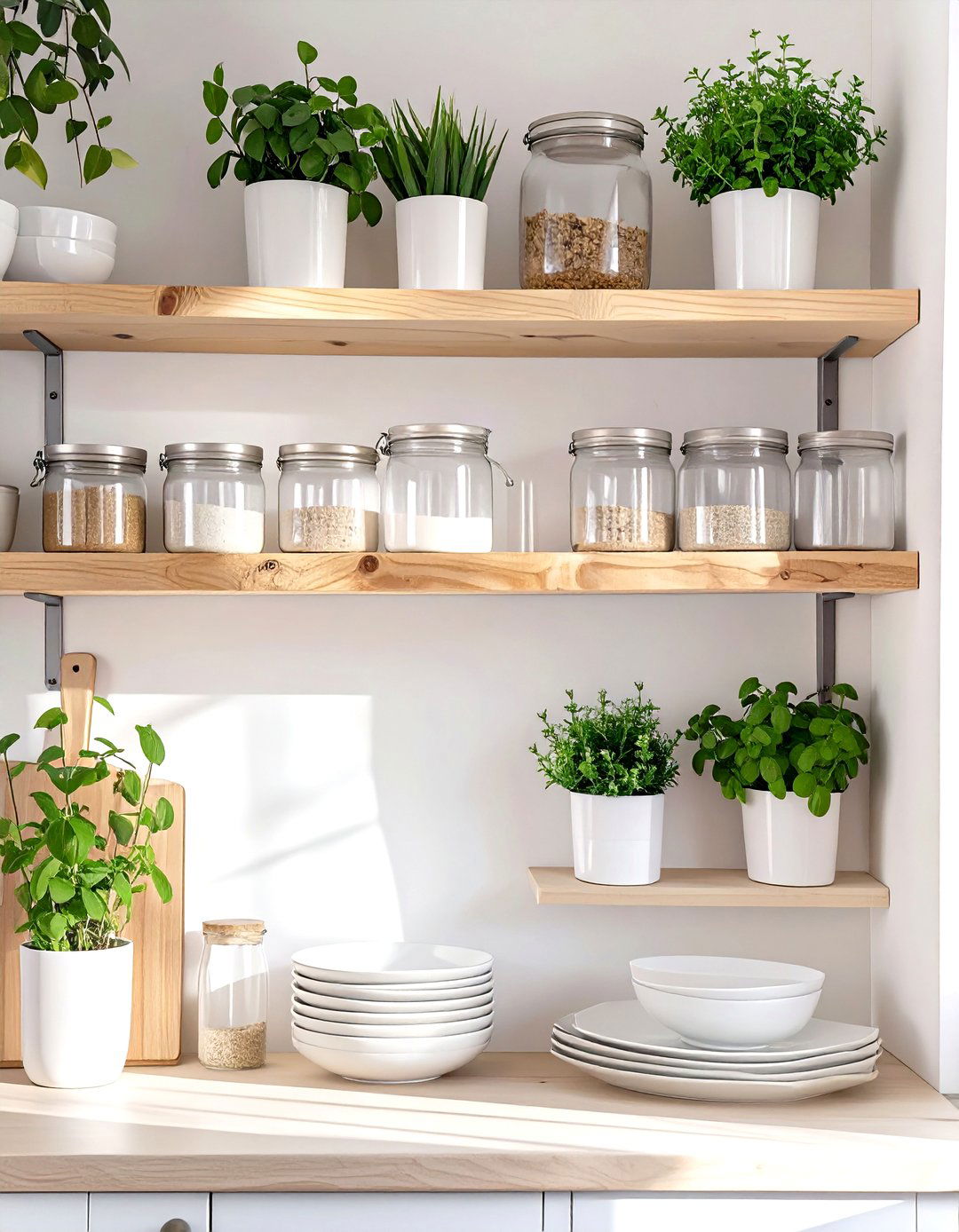 Scandinavian Kitchen Design with Open Shelving - 30 scandinavian kitchen design ideas