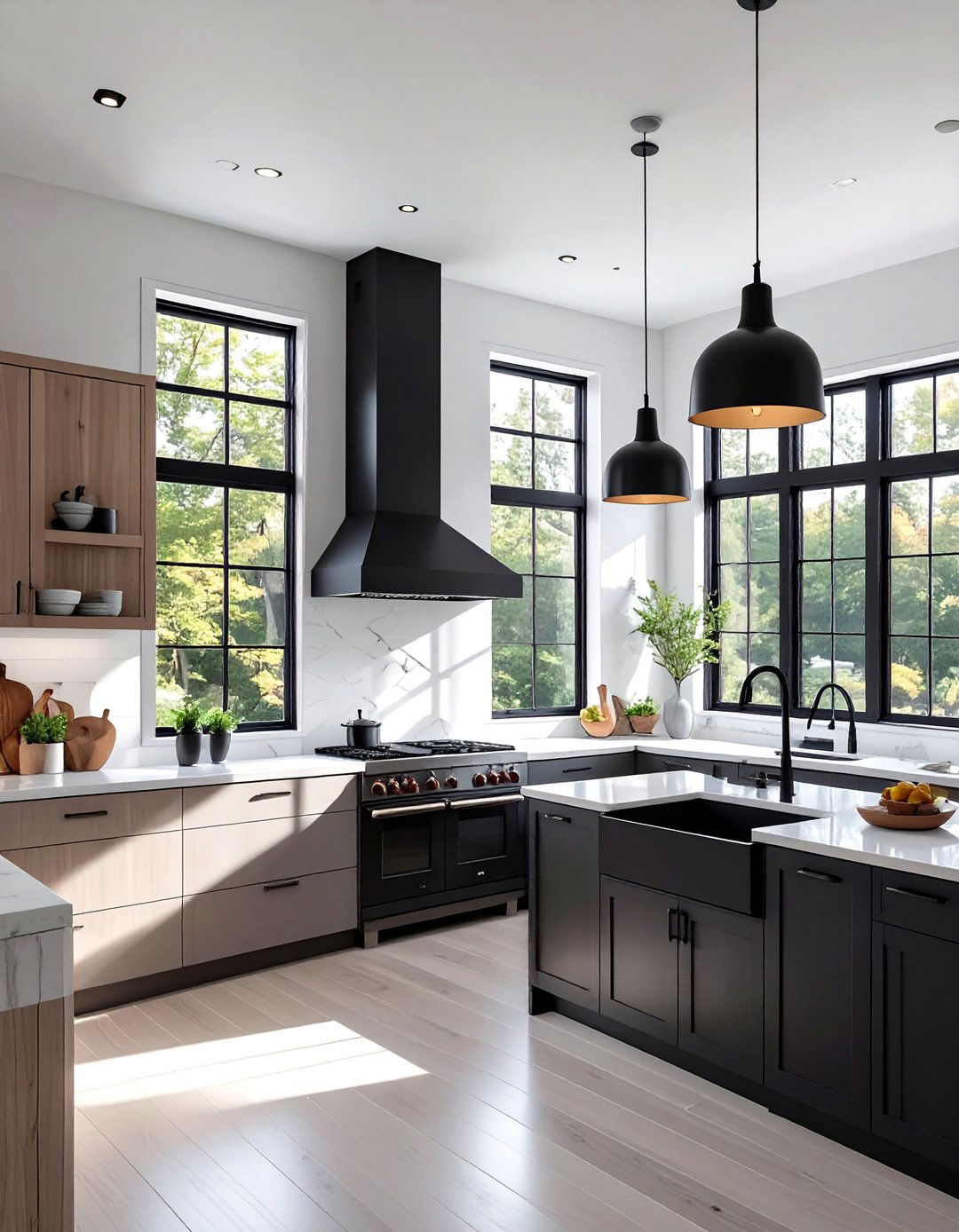 Scandinavian Kitchen Featuring Matte Black Accents - 30 scandinavian kitchen design ideas
