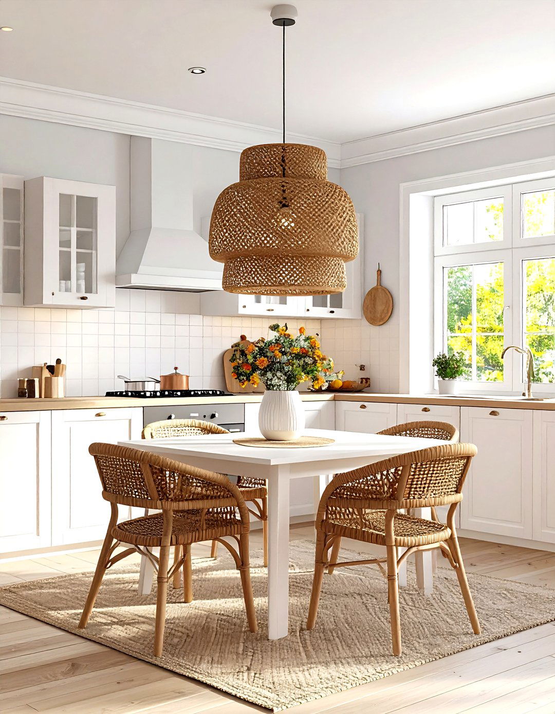 Scandinavian Kitchen Natural Wood Fixtures - 30 kitchen lights ideas