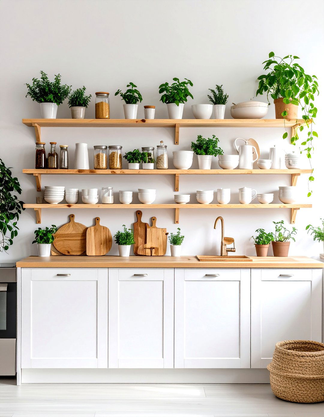 Scandinavian Kitchen Shelf Design - 30 kitchen shelving ideas