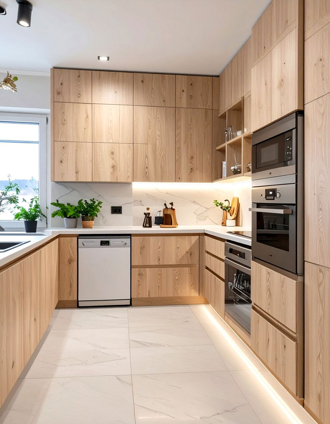 Scandinavian Kitchen with Integrated Appliances - 30 scandinavian kitchen design ideas