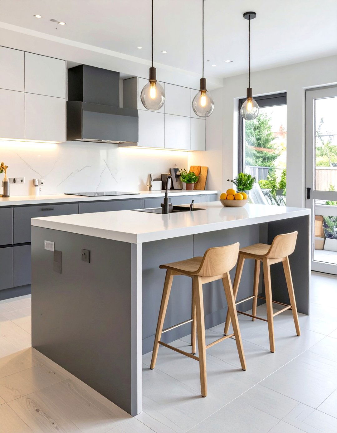 Scandinavian Kitchen with a Functional Island - 30 scandinavian kitchen design ideas