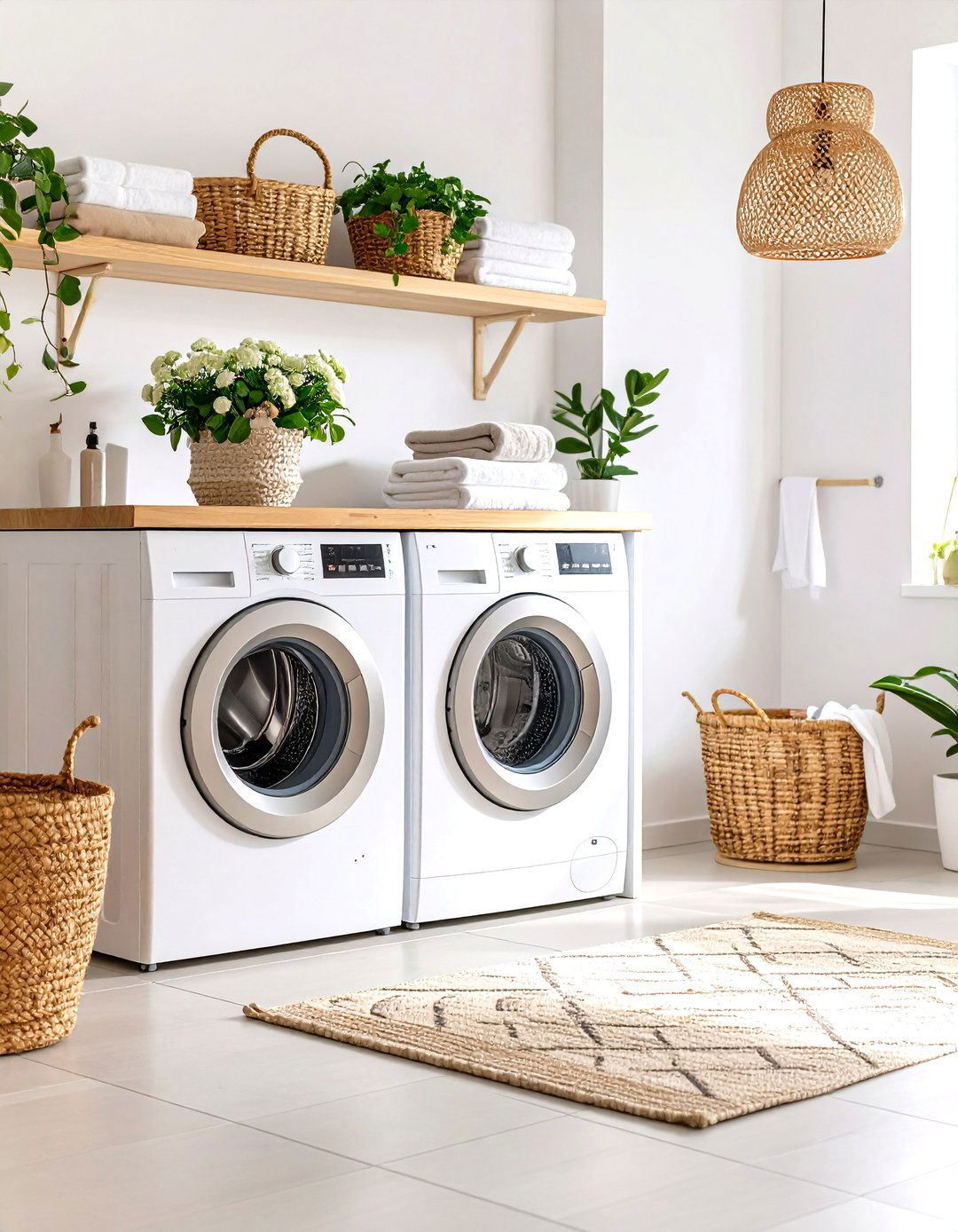 Scandinavian Laundry Room Simplicity - 30 laundry decor ideas