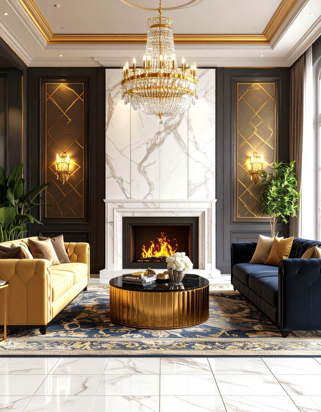 Scandinavian Light Wood Slat Wall - 30 fireplace accent wall ideas
