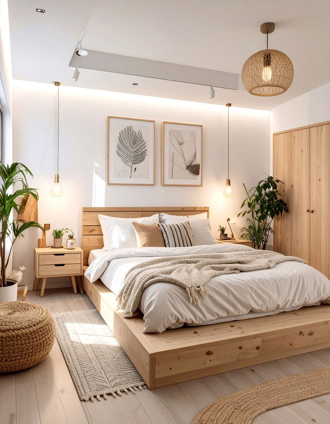 Scandinavian Minimalist Basement Bedroom - 30 basement bedroom ideas on a budget