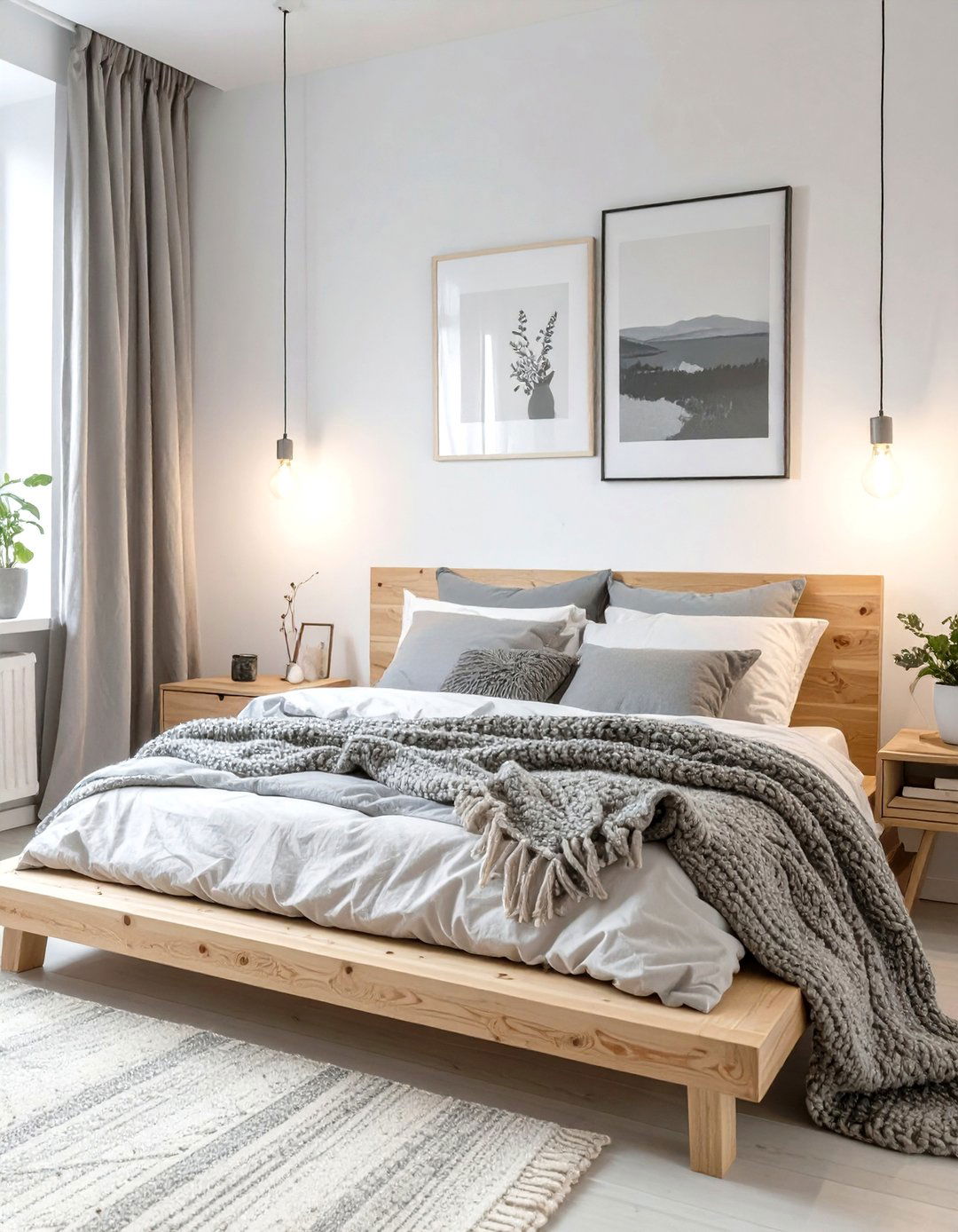 Scandinavian Minimalist Bedroom - 30 interior design photos ideas
