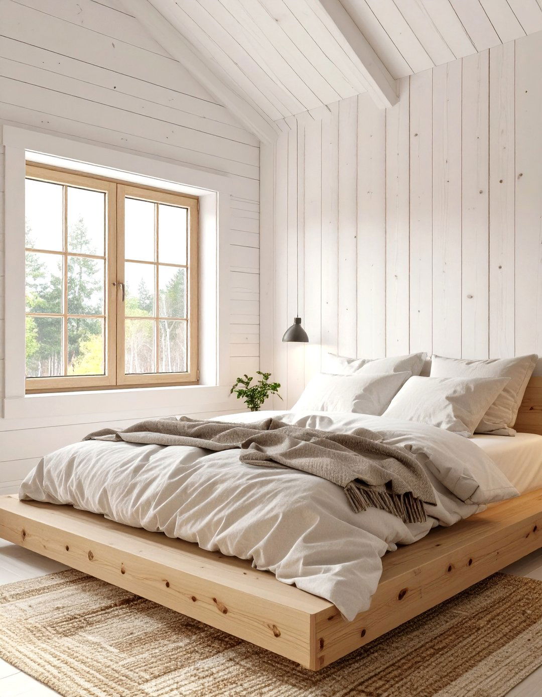 Scandinavian Minimalist Cabin Bedroom - 30 cabin bedroom ideas