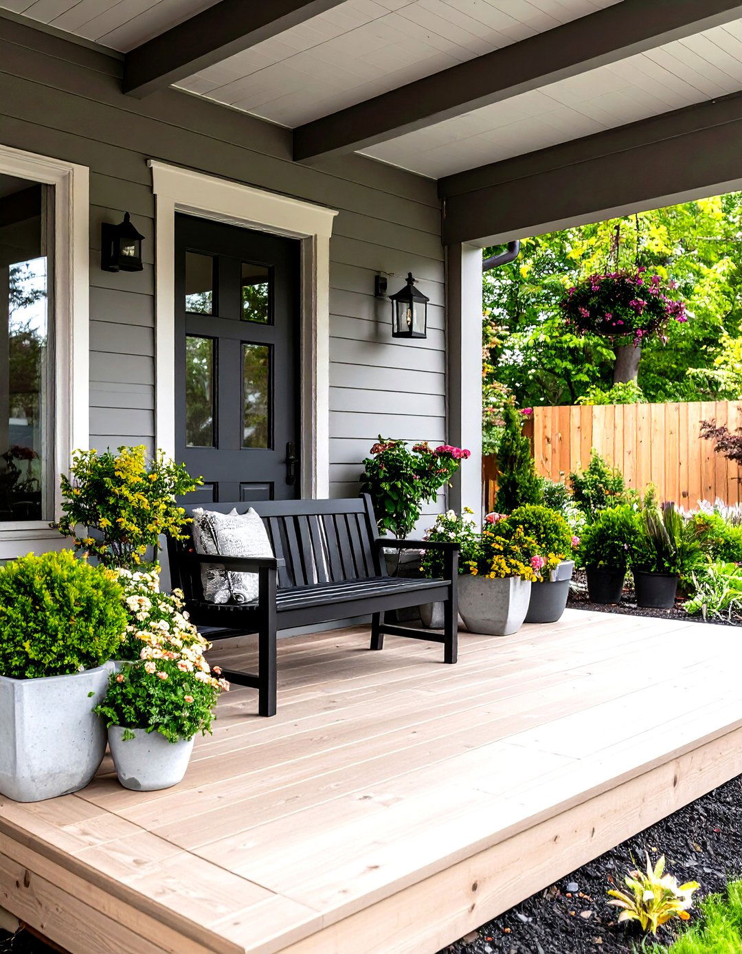 Scandinavian Minimalist Front Porch - 30 front door porch ideas