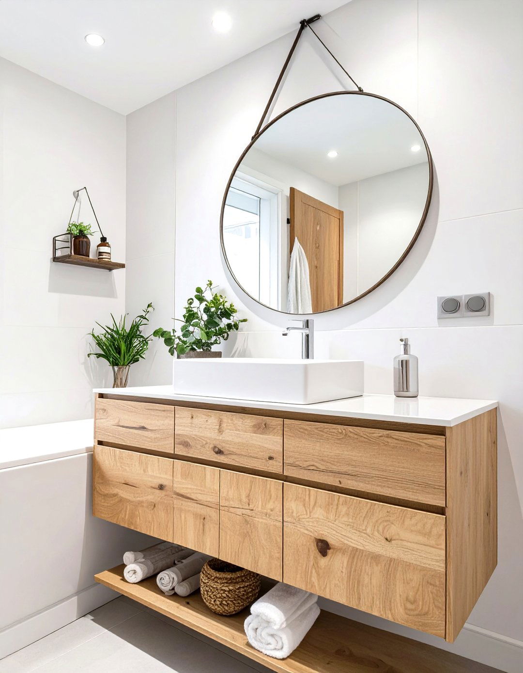 Scandinavian Minimalist Half Bathroom - 30 half bathroom ideas