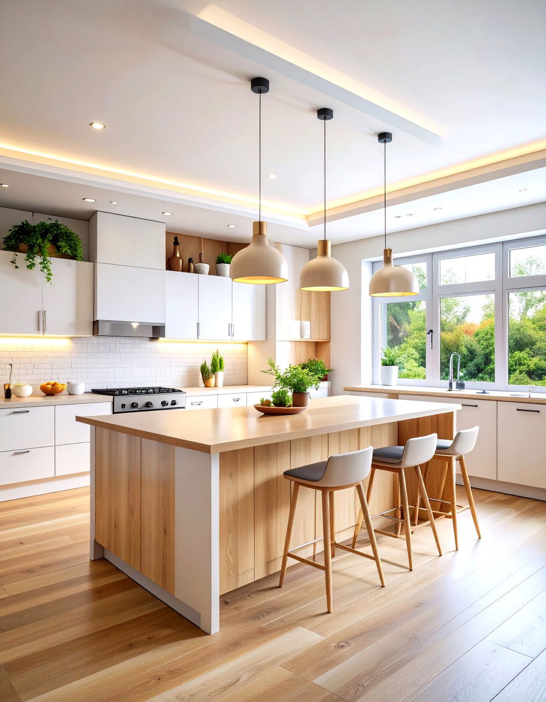 Scandinavian Minimalist Kitchen Track Lighting - 30 kitchen light ideas