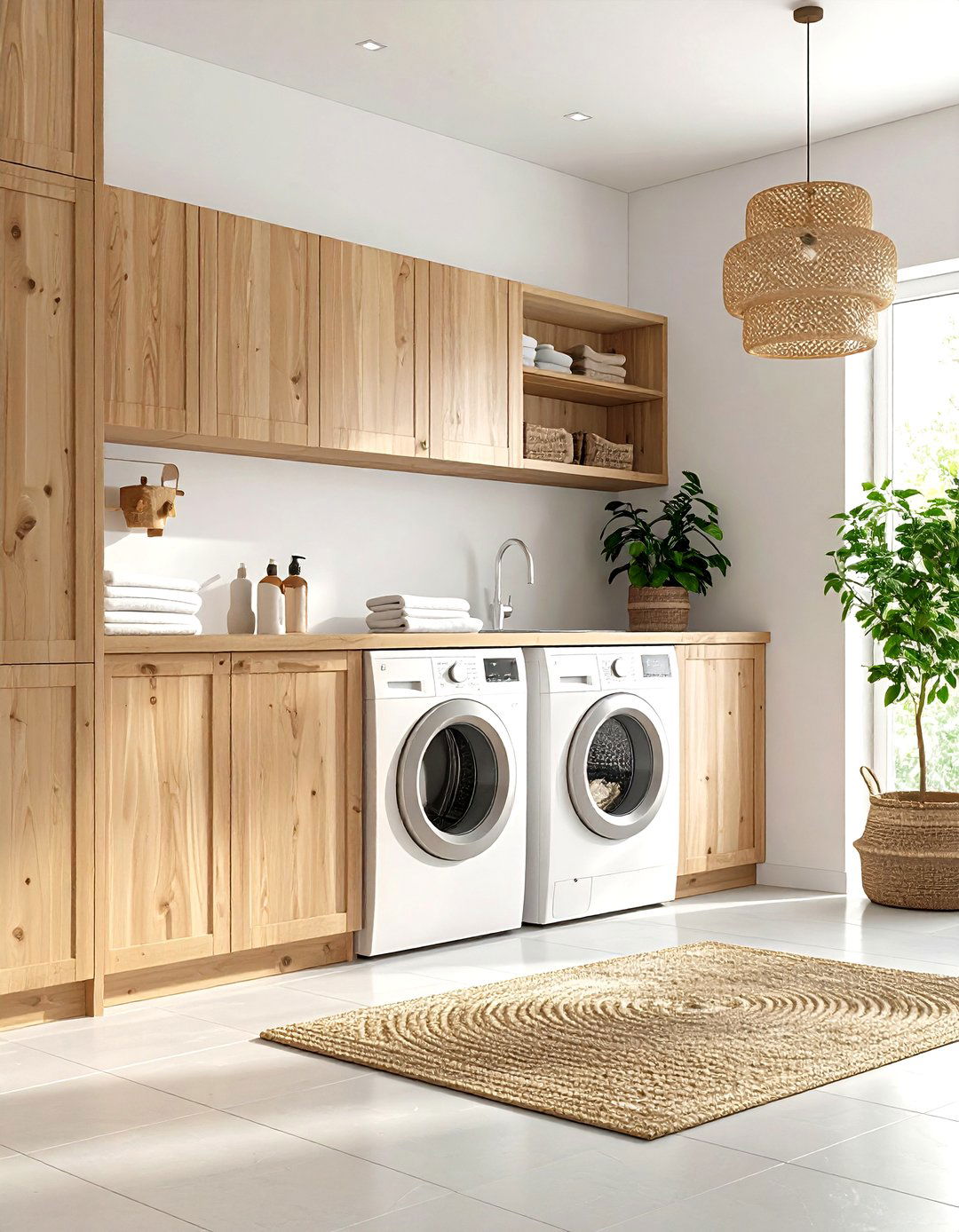 Scandinavian Minimalist Laundry Room - 30 laundry room inspo ideas