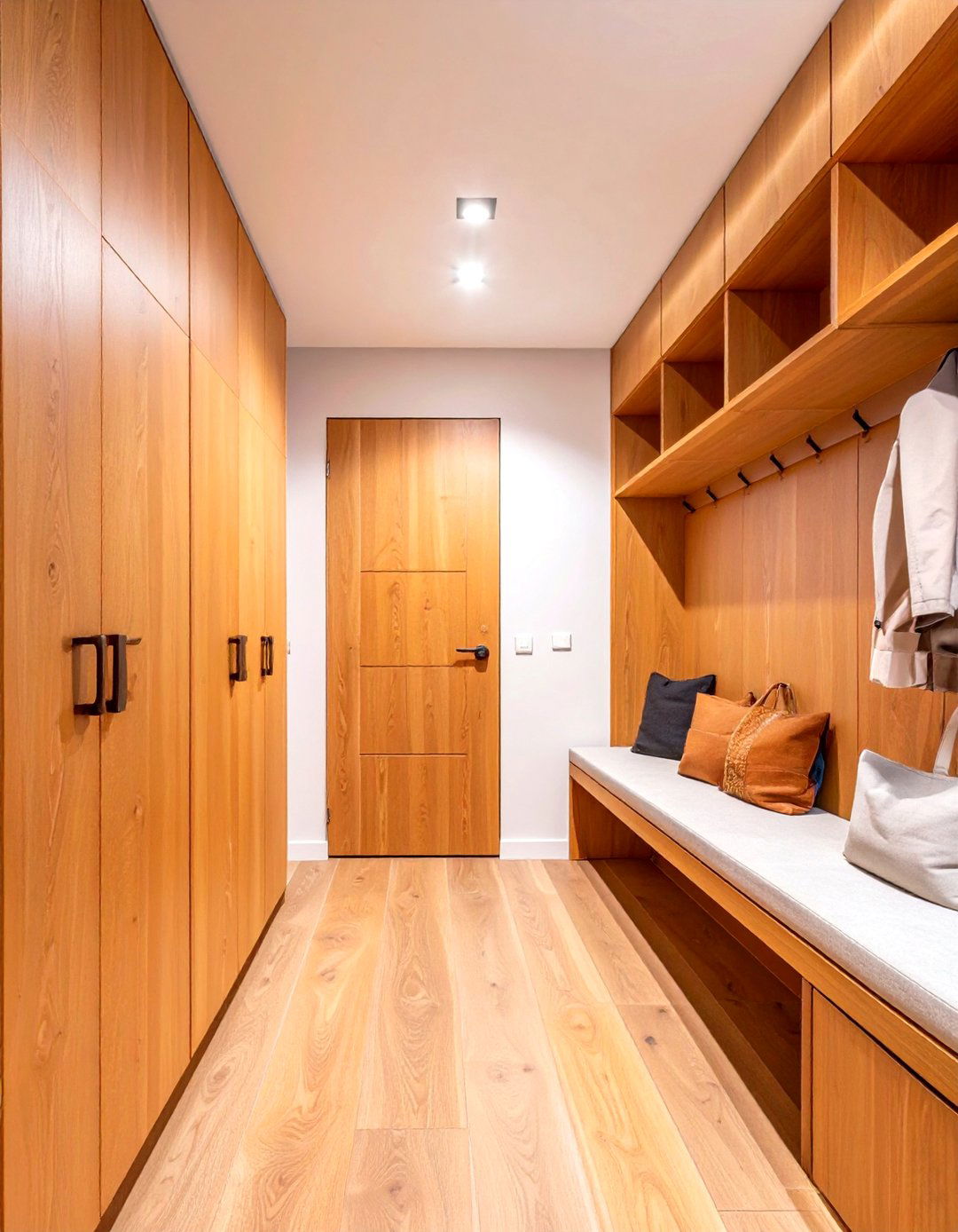 Scandinavian Minimalist Mudroom - 30 mudroom storage ideas