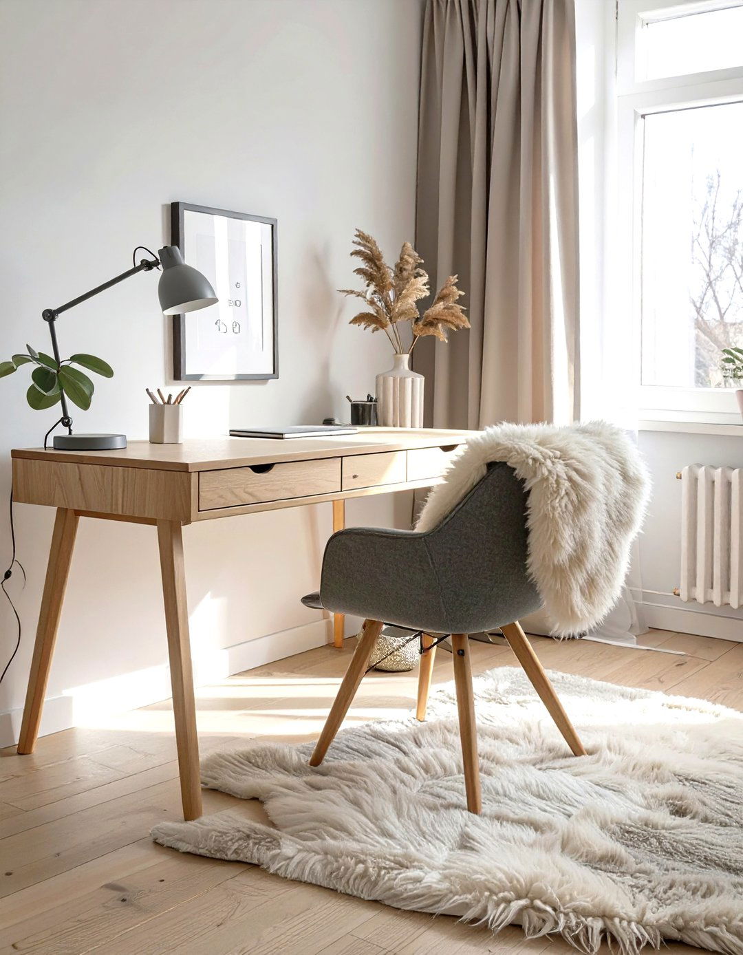 Scandinavian Minimalist Office - 30 cozy office ideas