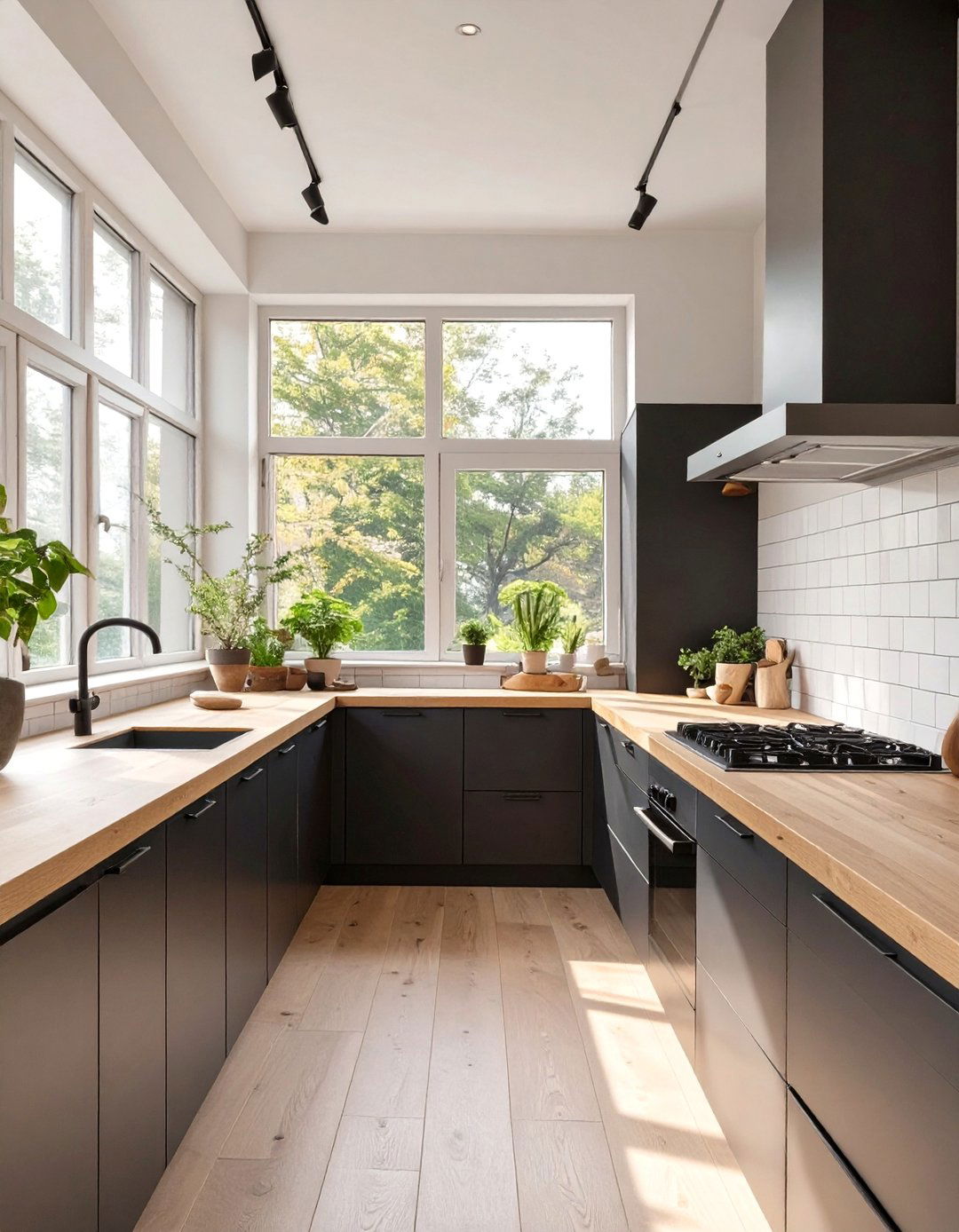 Scandinavian Noir Kitchen - 30 dark kitchen ideas