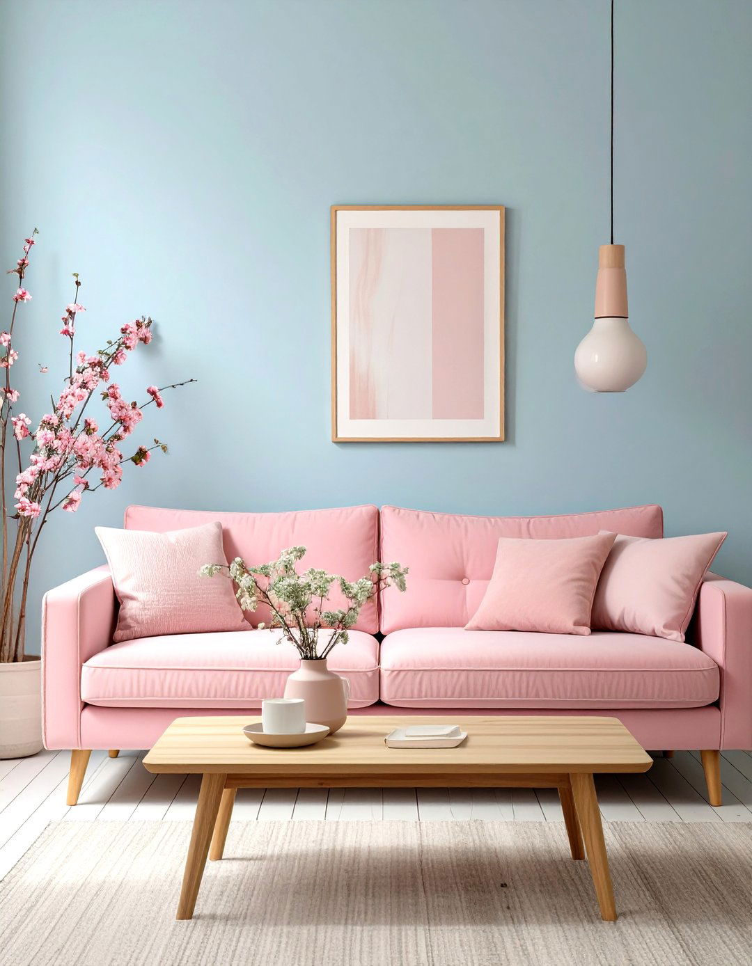 Scandinavian Pastels Vintage Living Room - 30 vintage living room ideas