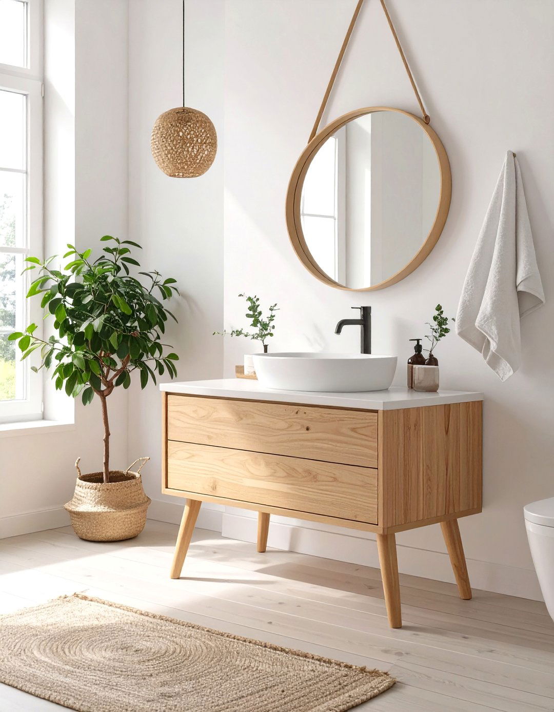 Scandinavian Serenity Bathroom - 30 bathroom furniture ideas