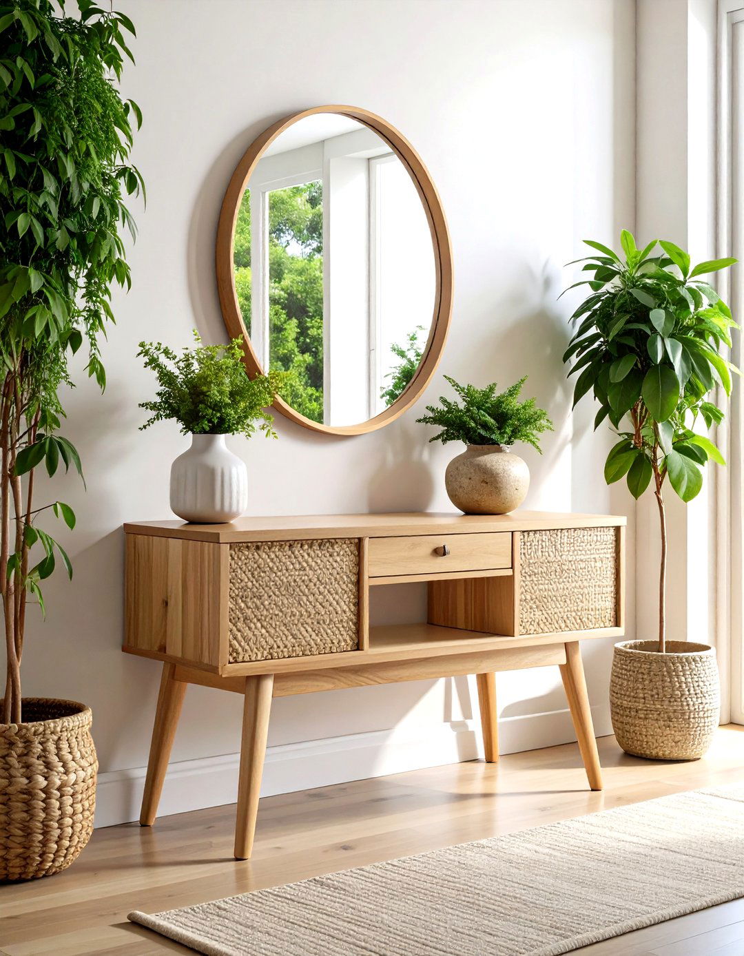 Scandinavian Simplicity Console Table - 30 entryway console table decor ideas