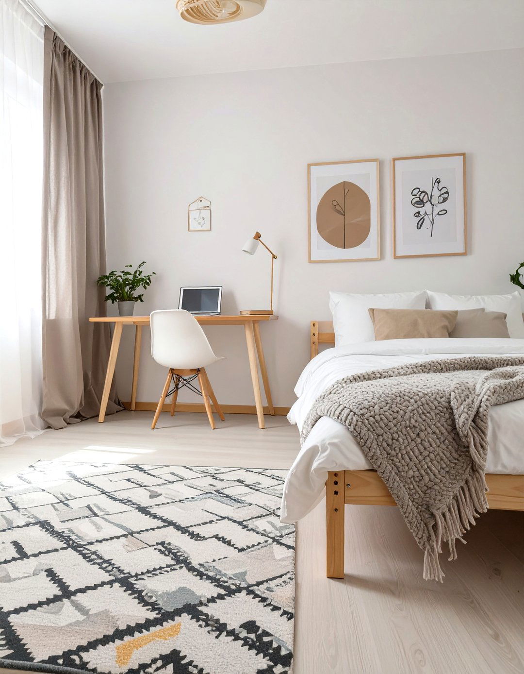 Scandinavian Simplicity Dorm Room - 30 college dorm room ideas