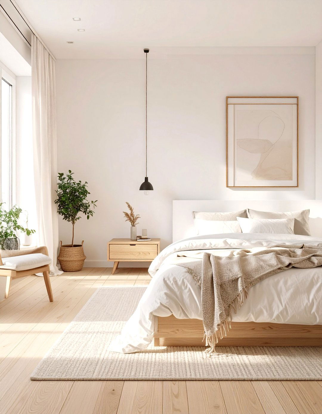 Scandinavian Simplicity Guest Bedroom - 30 guest room decor ideas