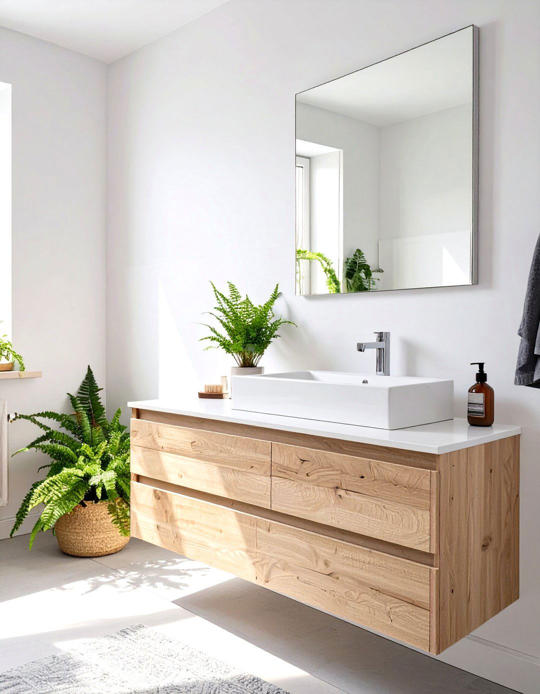 Scandinavian Simplicity Half Bathroom - 30 half bathroom decor ideas