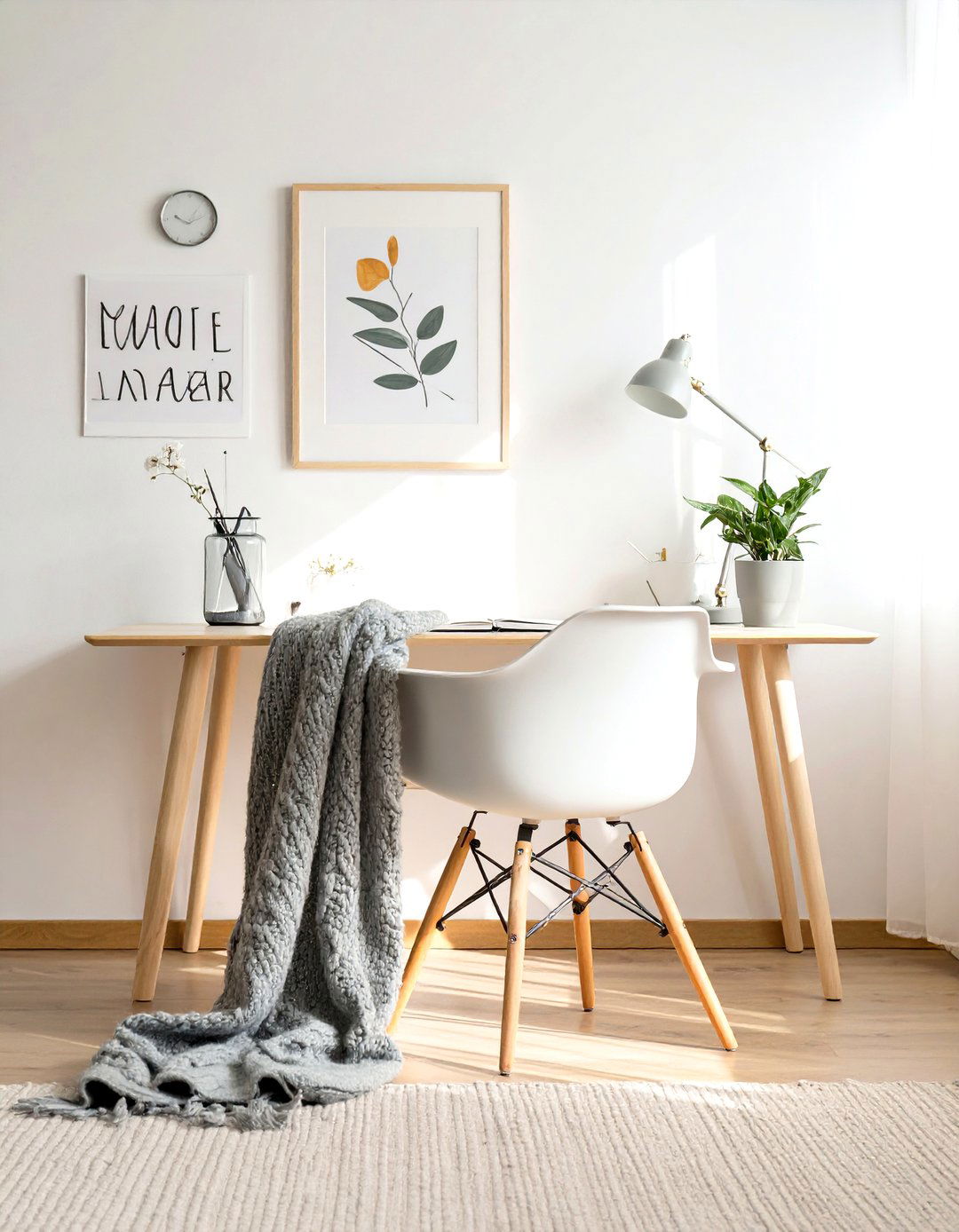 Scandinavian Simplicity Office Room - 30 office room decor ideas