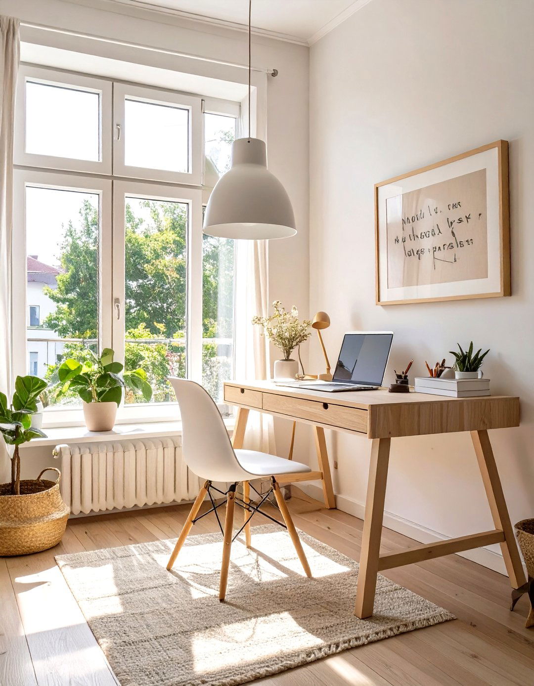 Scandinavian Style with Natural Light - 30 home office lighting ideas