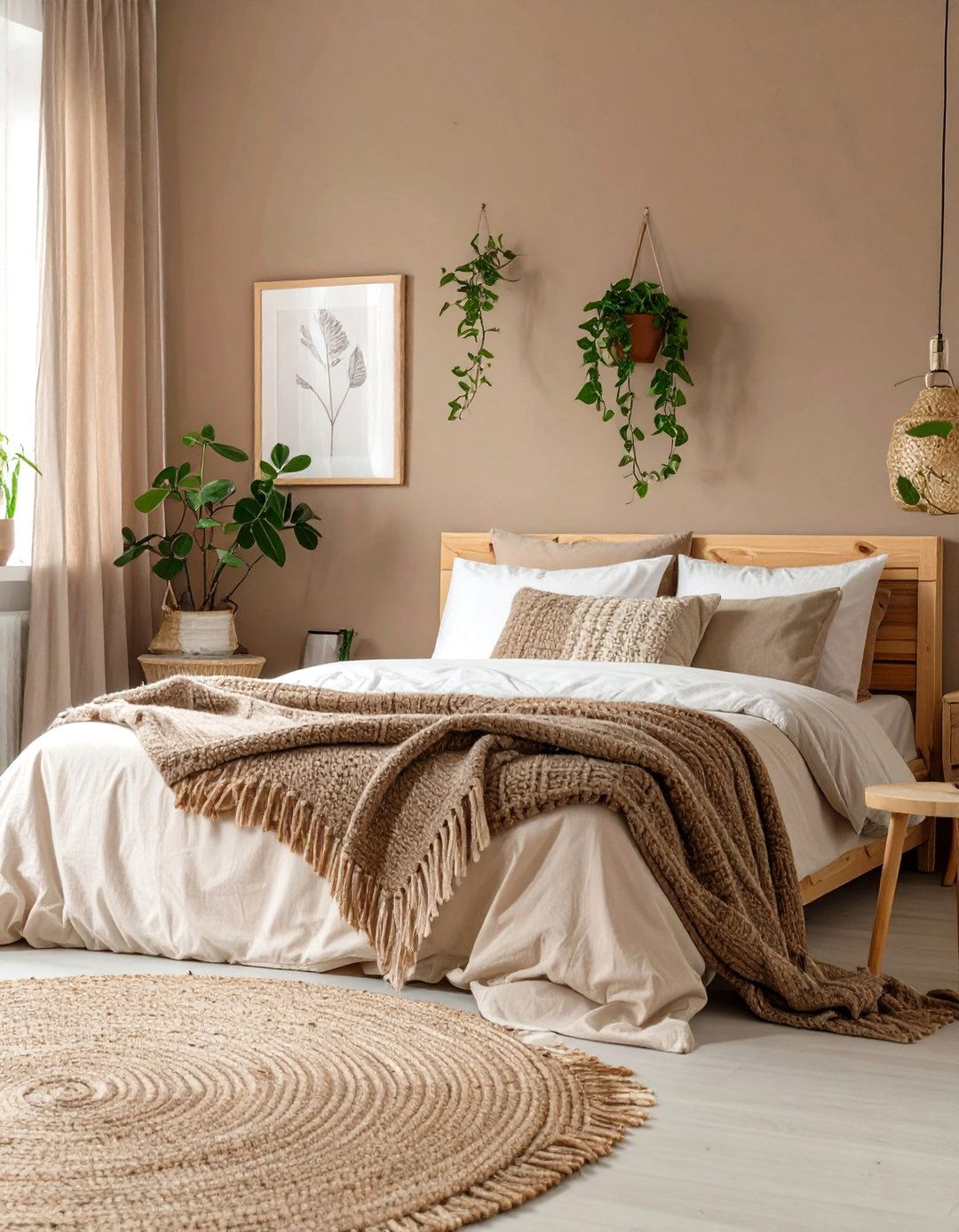 Scandinavian Taupe Bedroom - 30 brown bedroom ideas
