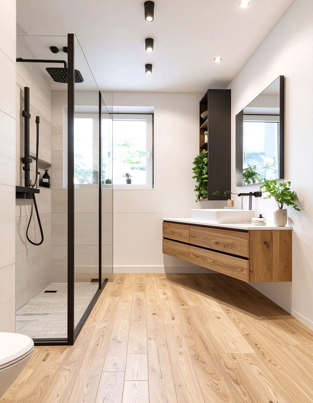 Scandinavian Wood Look Bathroom Tiles - 30 bathroom tiles ideas