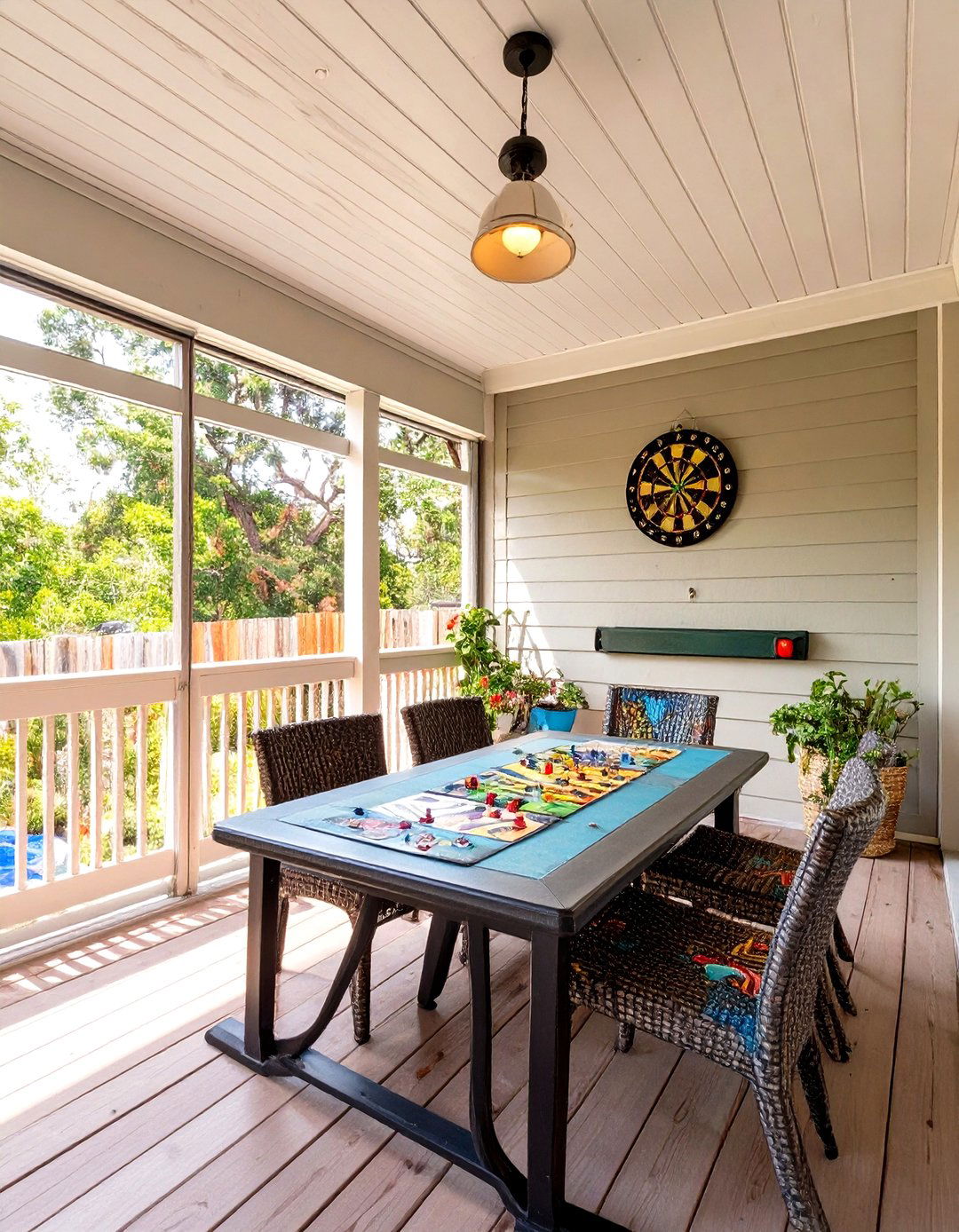 Screen Porch with an Outdoor Kitchenette - 30 screen porch ideas