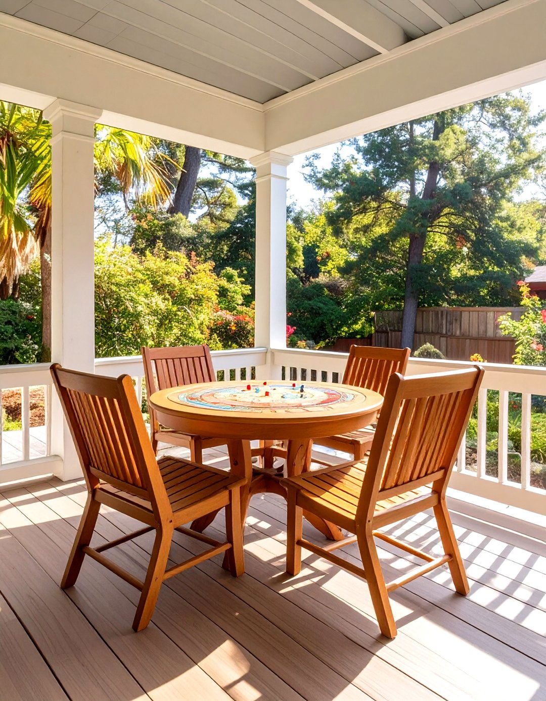 Screened In Back Porch with a Game Table Area - 30 screened in back porch ideas