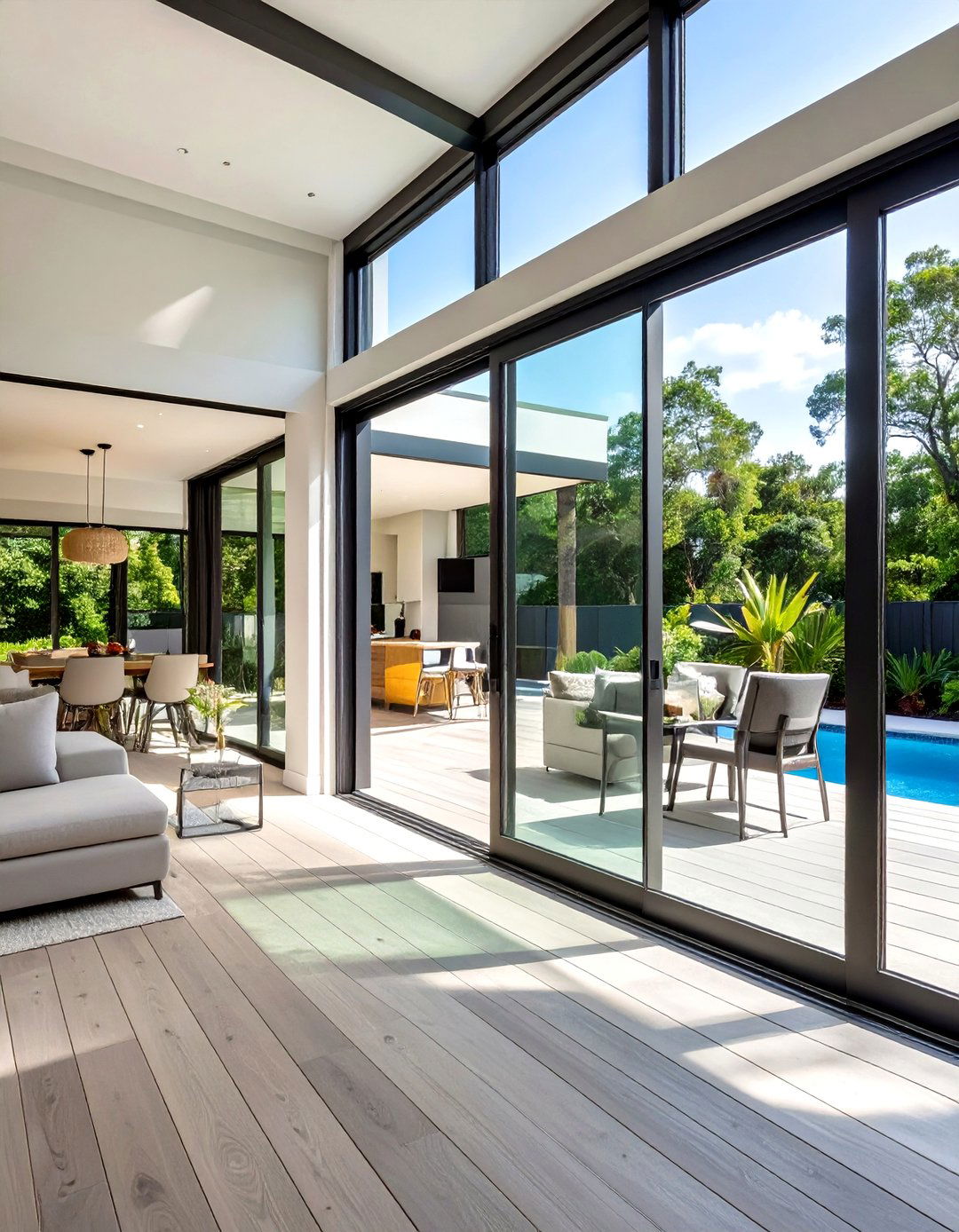 Screened In Deck with Large Sliding Glass Doors - 30 screened in deck ideas