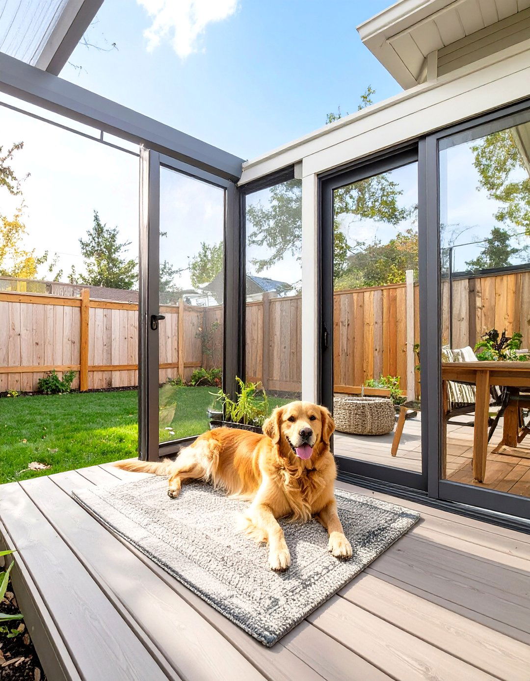 Screened In Deck with Pet Friendly Features - 30 screened in deck ideas