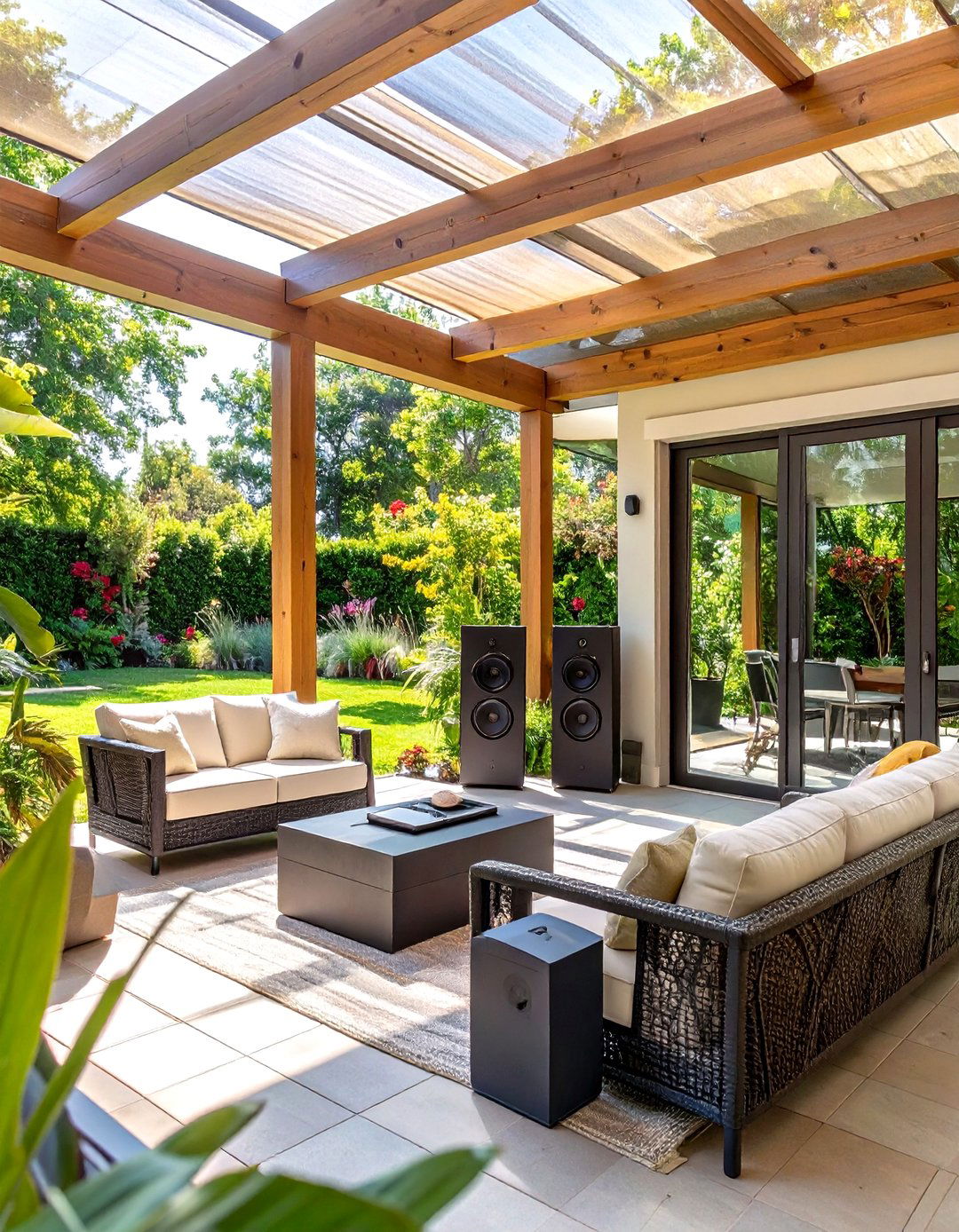 Screened In Patio with a Complete Sound System - 30 screened in patio ideas
