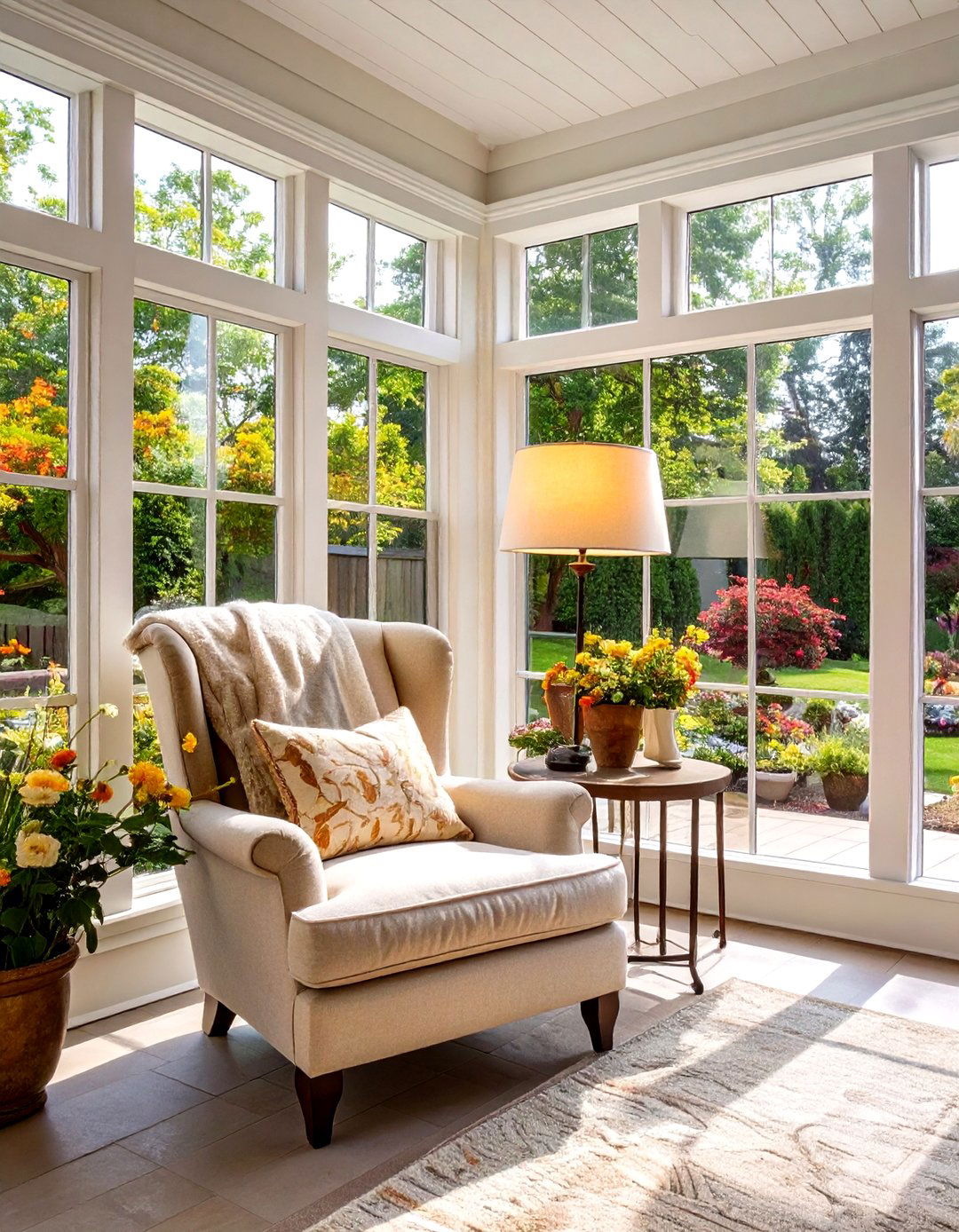 Screened In Patio with a Cozy Reading Nook - 30 screened in patio ideas