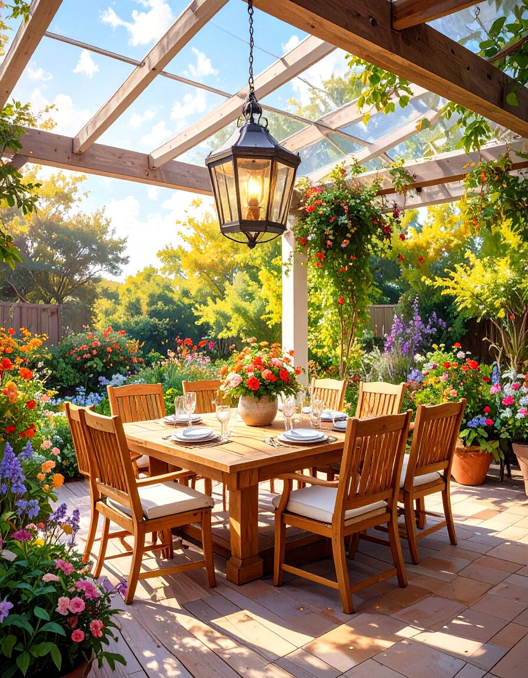 Screened In Patio with a Dedicated Dining Area - 30 screened in patio ideas