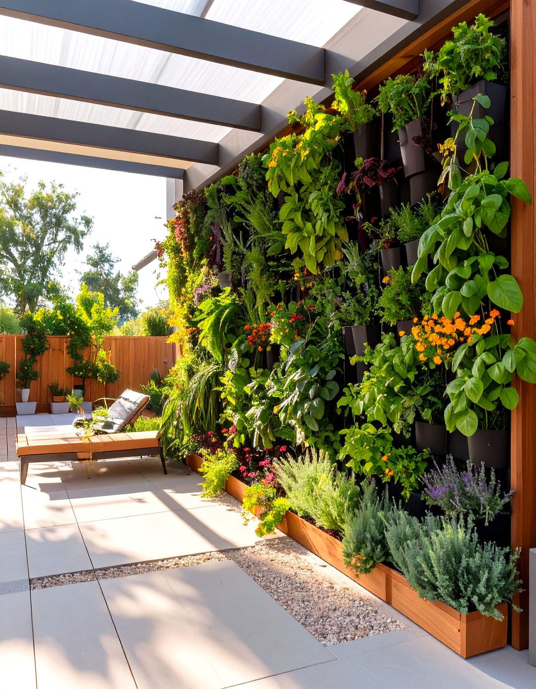 Screened In Patio with a Vertical Garden - 30 screened in patio ideas