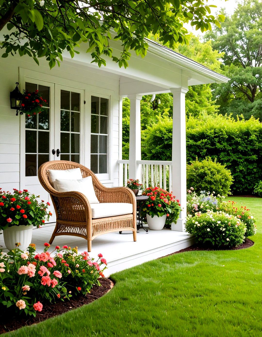 Screened In Porch Enclosure with a Ceiling Fan - 30 porch enclosure ideas