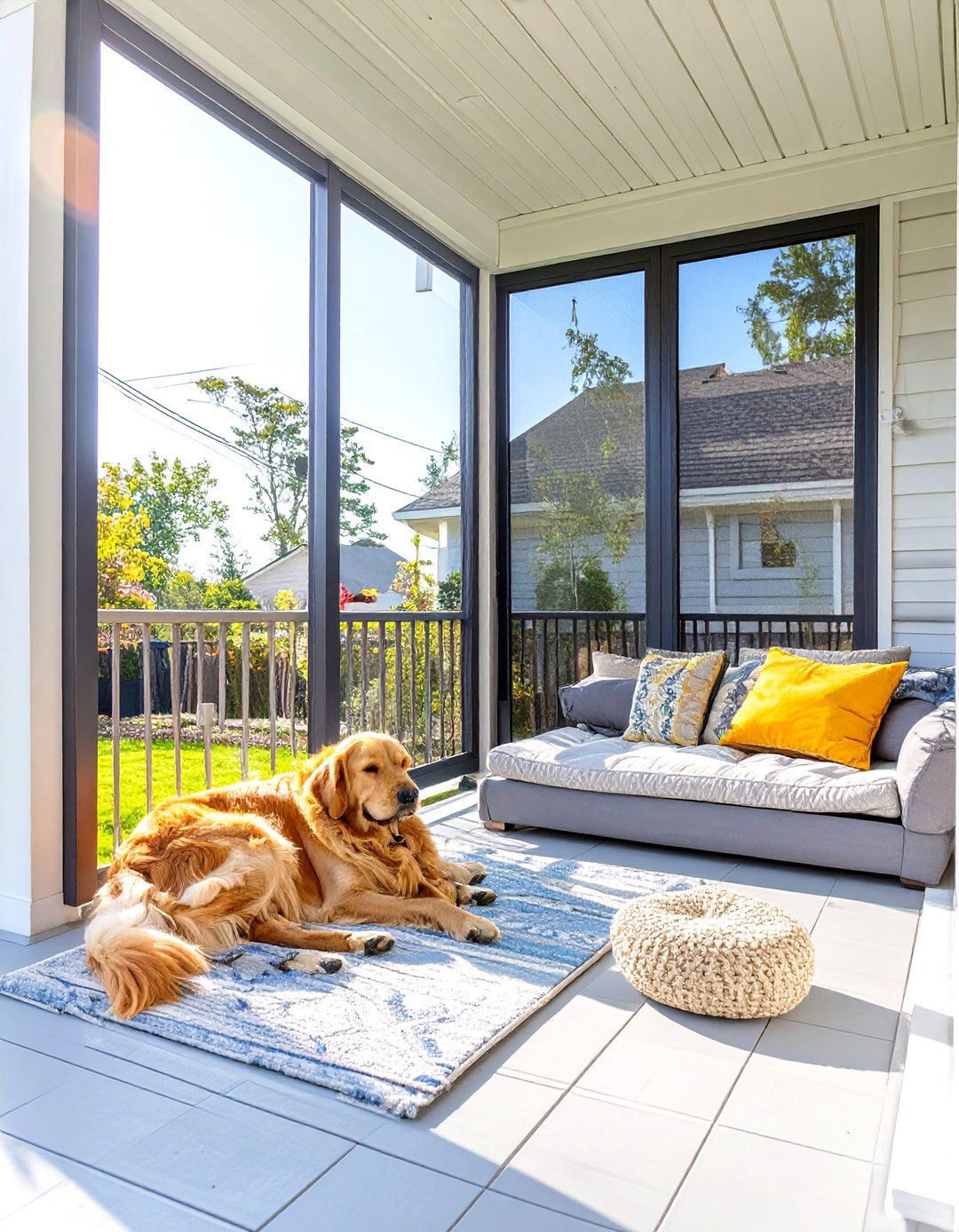 Screened Porch with Pet Friendly Features - 30 screened porch ideas