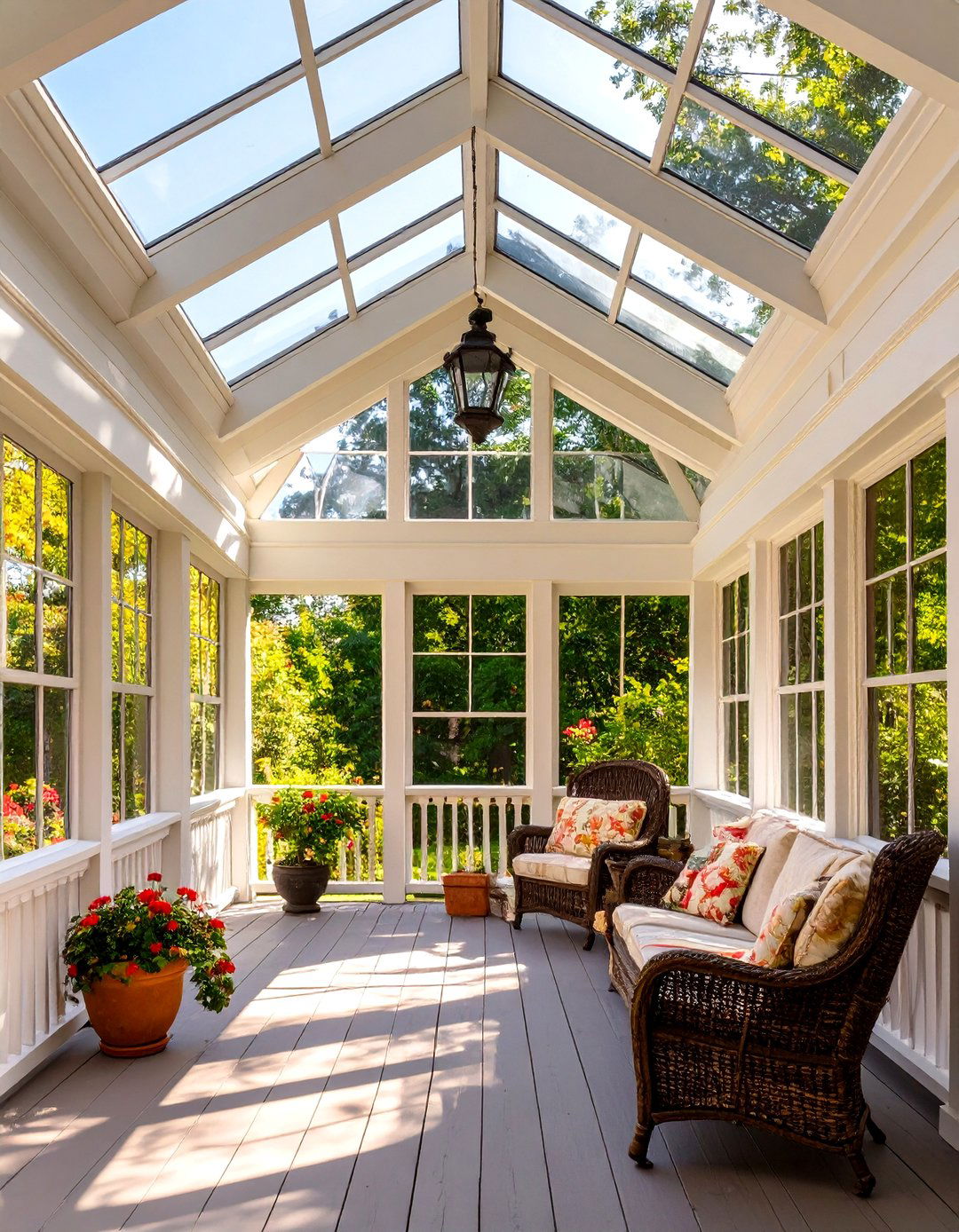 Screened Porch with a Gabled Roof - 30 screened porch ideas