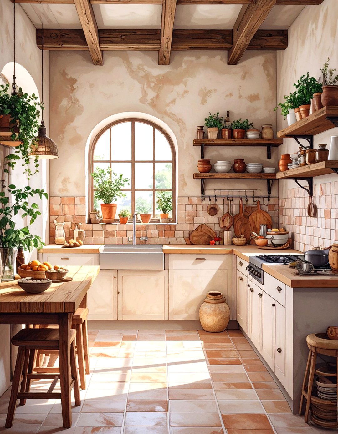 Sculptural Clay Kitchen Tiles - 30 modern kitchen tiles design ideas