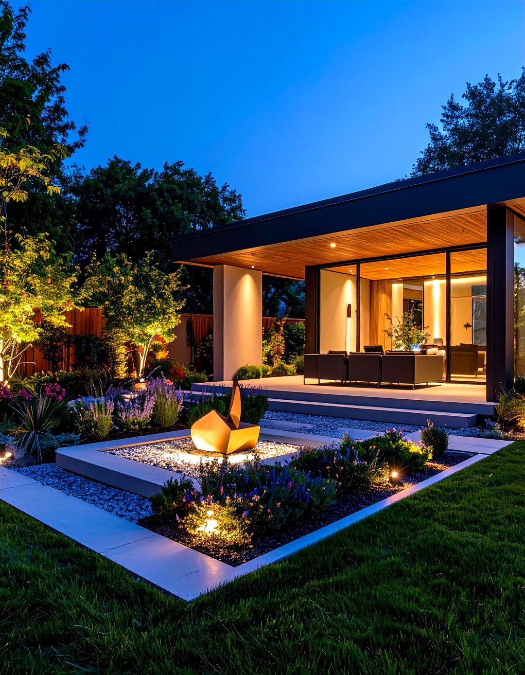 30 Modern Landscape Lighting Design Ideas for Nights - We Love Home Blog