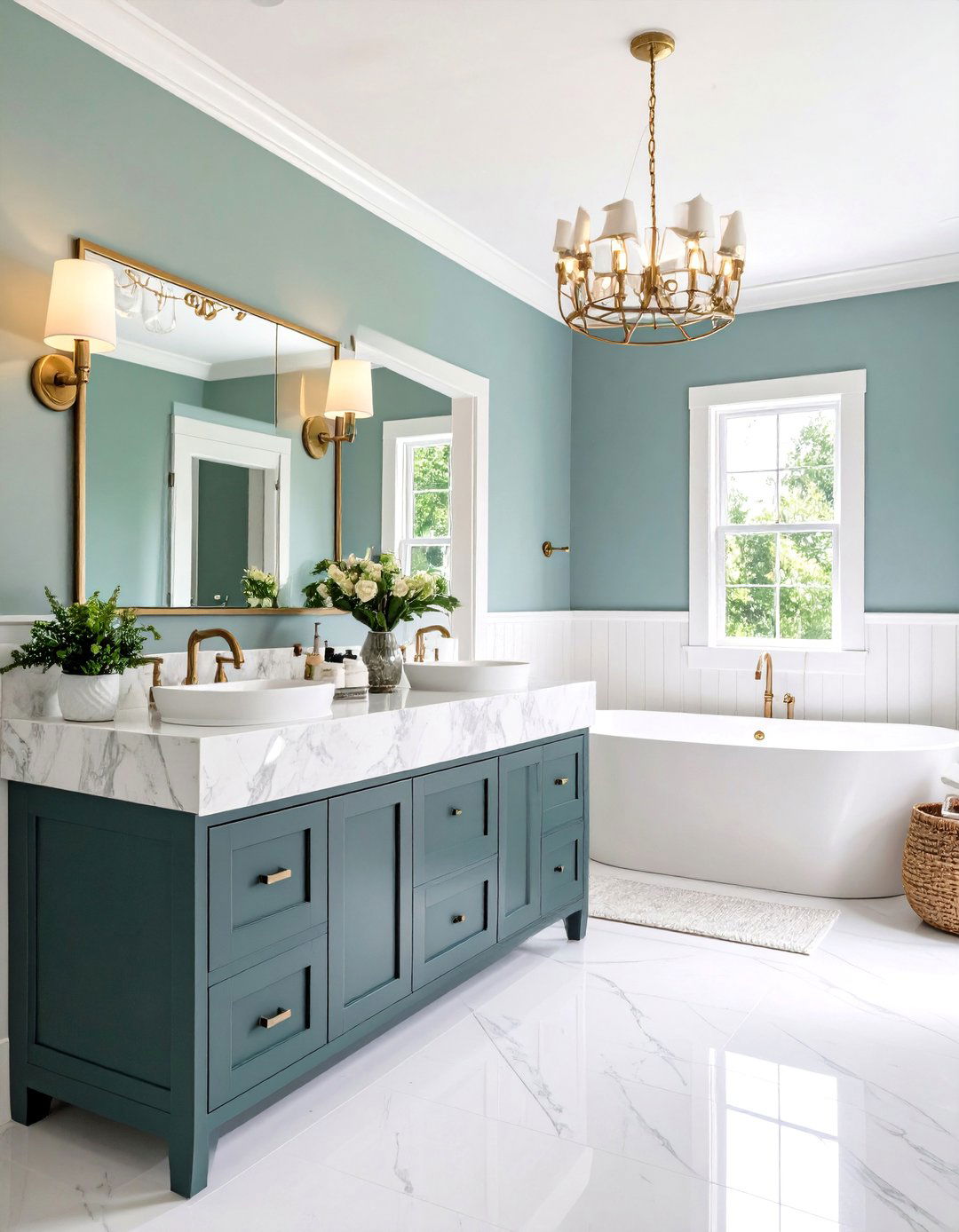 Sea Salt A Coastal Inspired Guest Bathroom - 30 2025 paint color trends sherwin williams